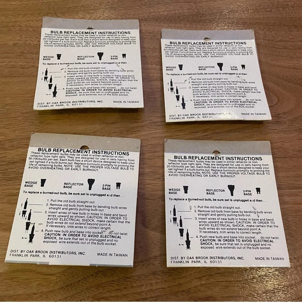 7 packs Christmas light replacement bulbs